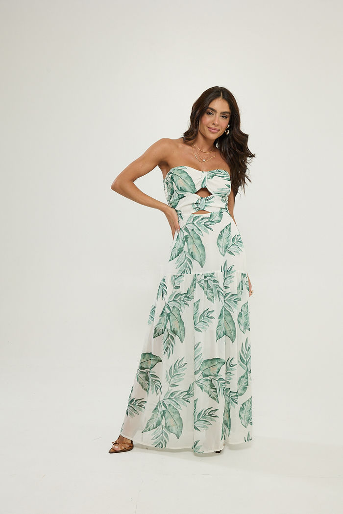 Vestido Longo Estampa Exclusiva