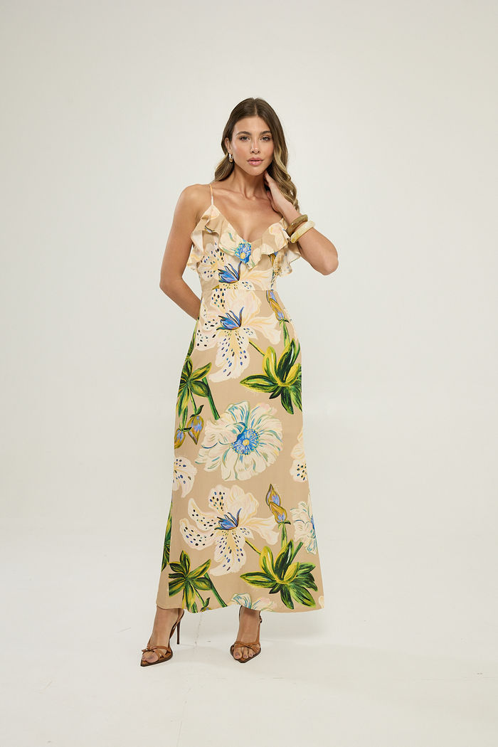 Vestido Longo Estampa Exclusiva