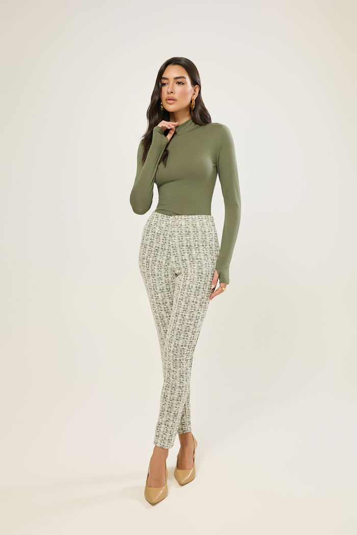 Blusa Manga Longa Gola Alta