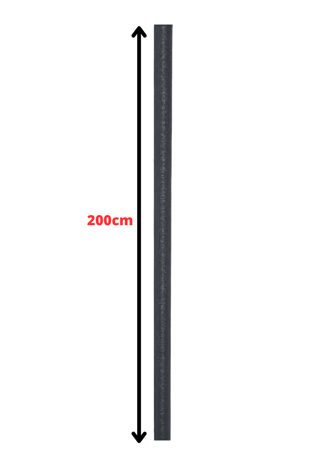 Isotubo Blindado P/ Cama Elástica 200cm Cor:Preto