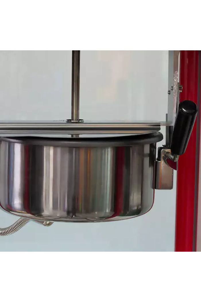 Pipoqueira Elétrica Vintage em Aço Inoxidável 220v