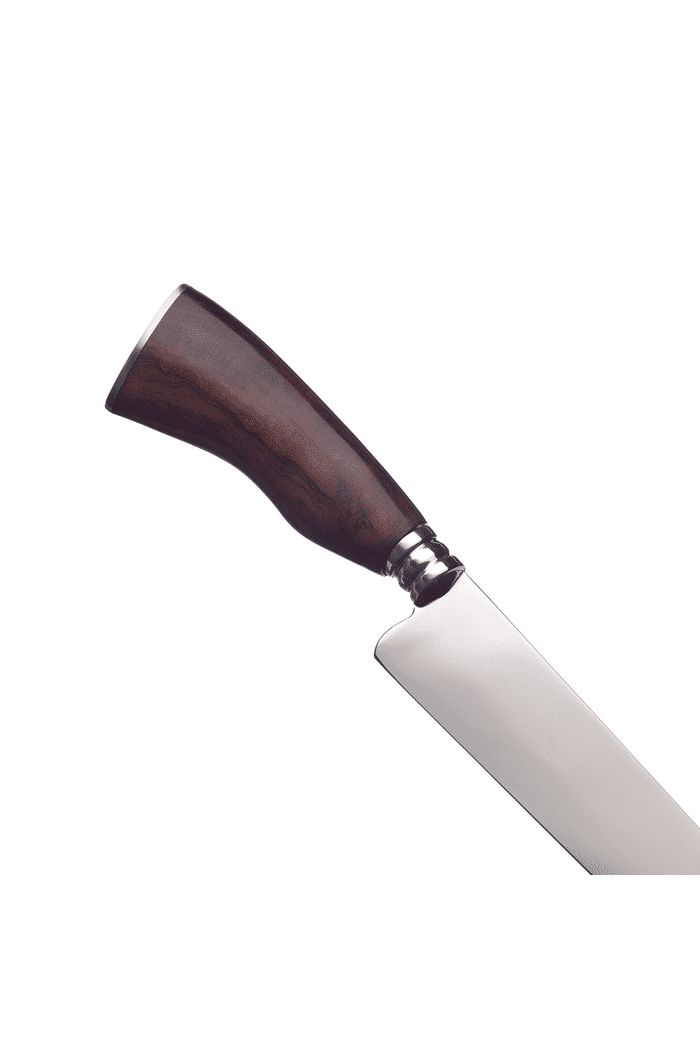 Faca  Churrasco VF 8“ 2mm Aço Inox 420 - Cabo Madeira