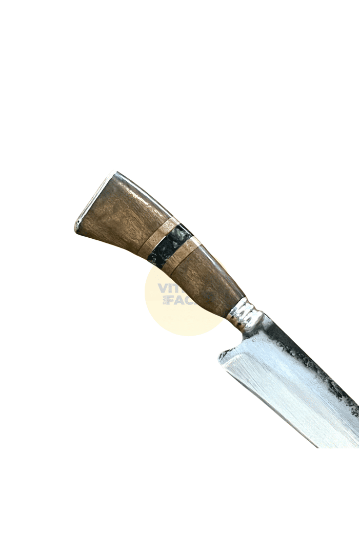 Faca Artesanal Churrasco 9" VF Gauchita  Aço Carbono 1070