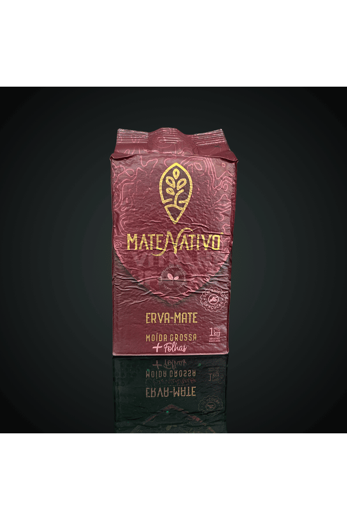 Erva Mate Mate Nativo - Moída Grossa + Folhas 1kg