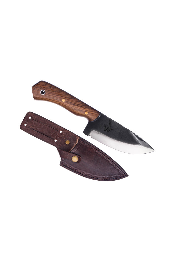 Faca Coreadeira Edc 3“ VF Aço Carbono 1070 - Cabo Madeira