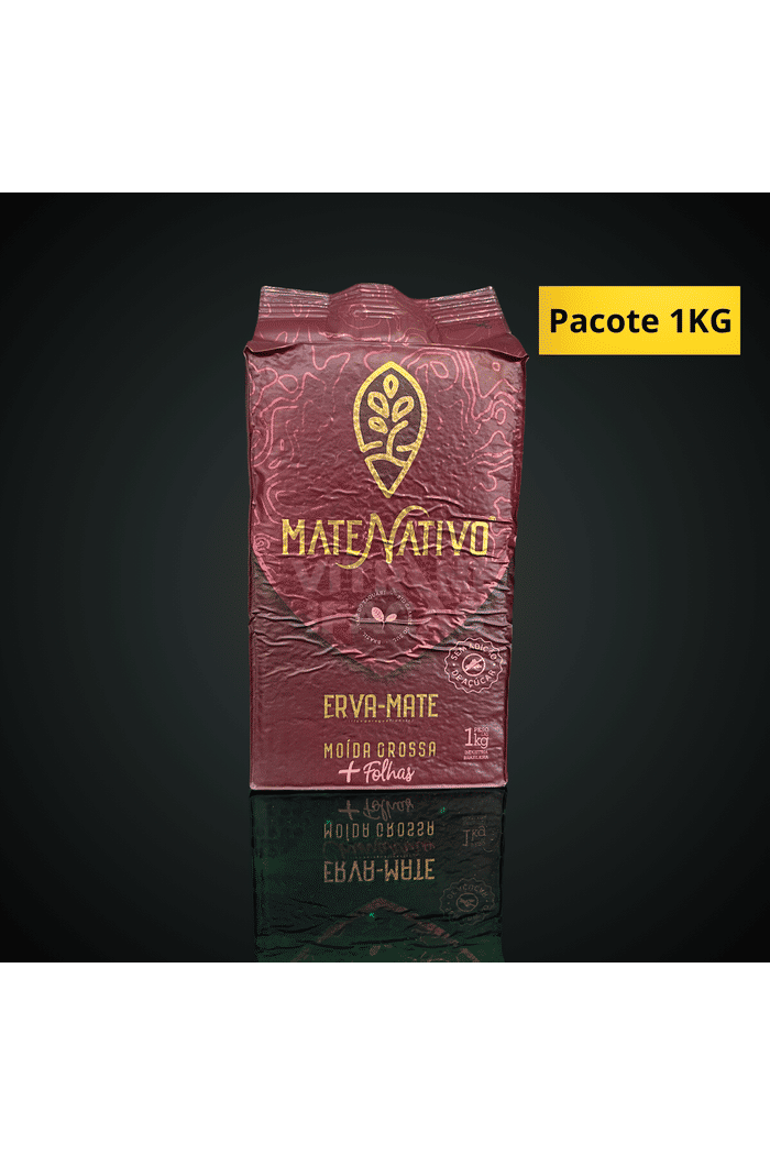Erva Mate Mate Nativo - Moída Grossa + Folhas 1kg
