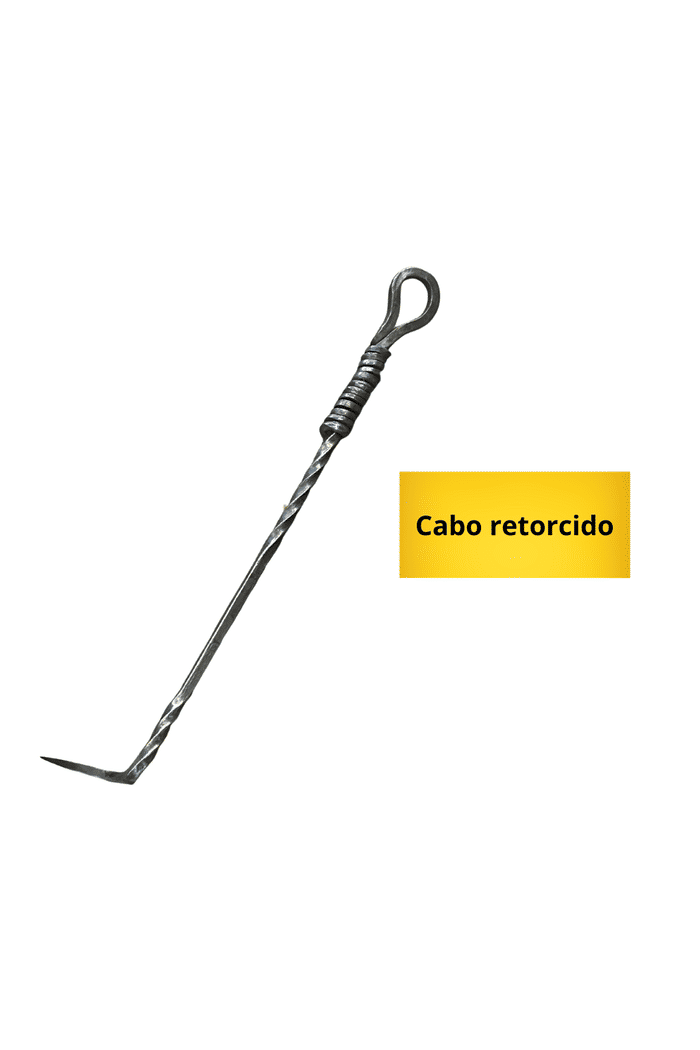 Virador Rústico Churrasco VF Carbono 1070 - Cabo Madeira