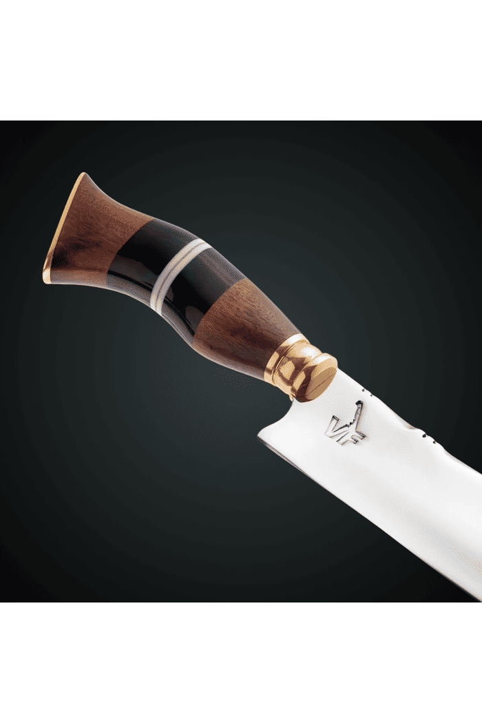 Faca Picanheira 10" e Garfo Parrilla - Aço Inox 420 - Personalização Grátis