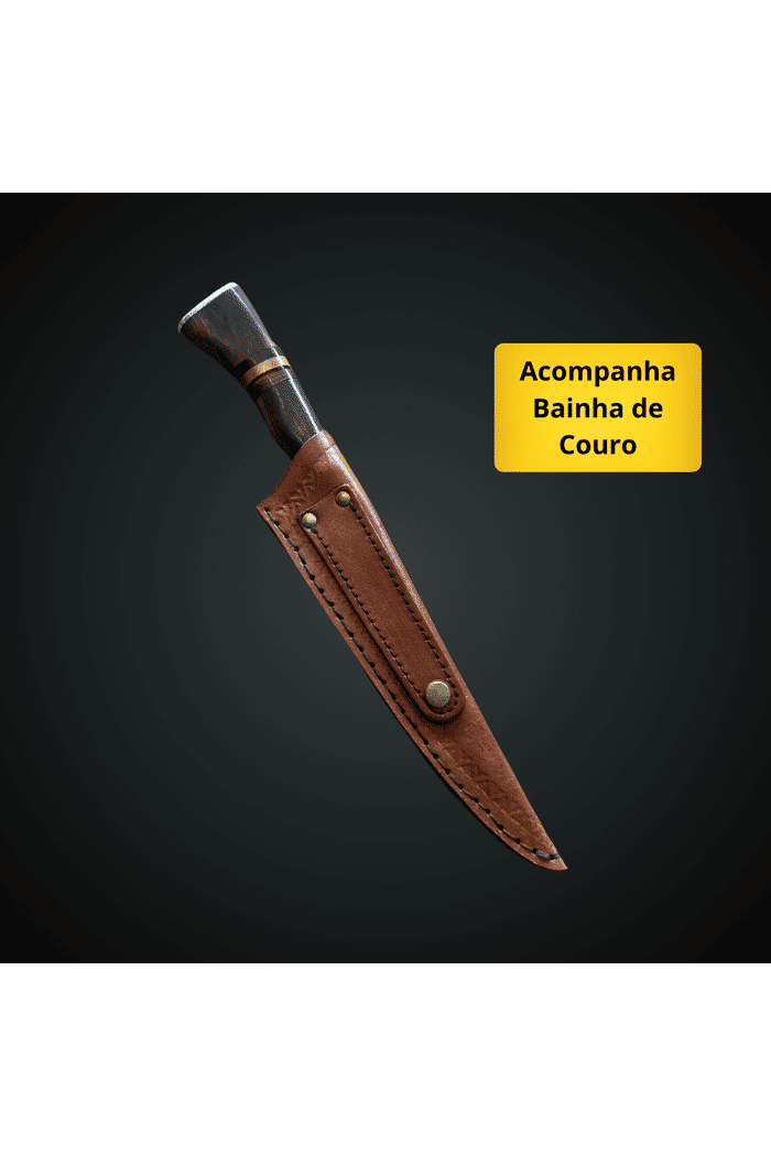 Faca Churrasco Gauchinha 9“ VF - Cabo Variado - Aço Inox 420