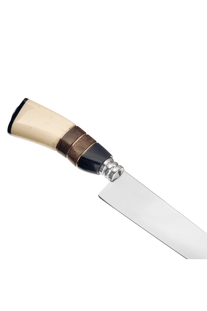 Faca Gaucha Churrasco Artesanal 8" Aço Inox  Estojo Madeira