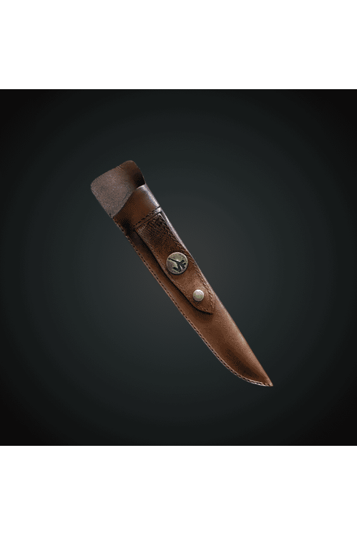 Faca Picanheira Artesanal 9'' VF Cabo Retovado Osso Aço Inox 420 3mm