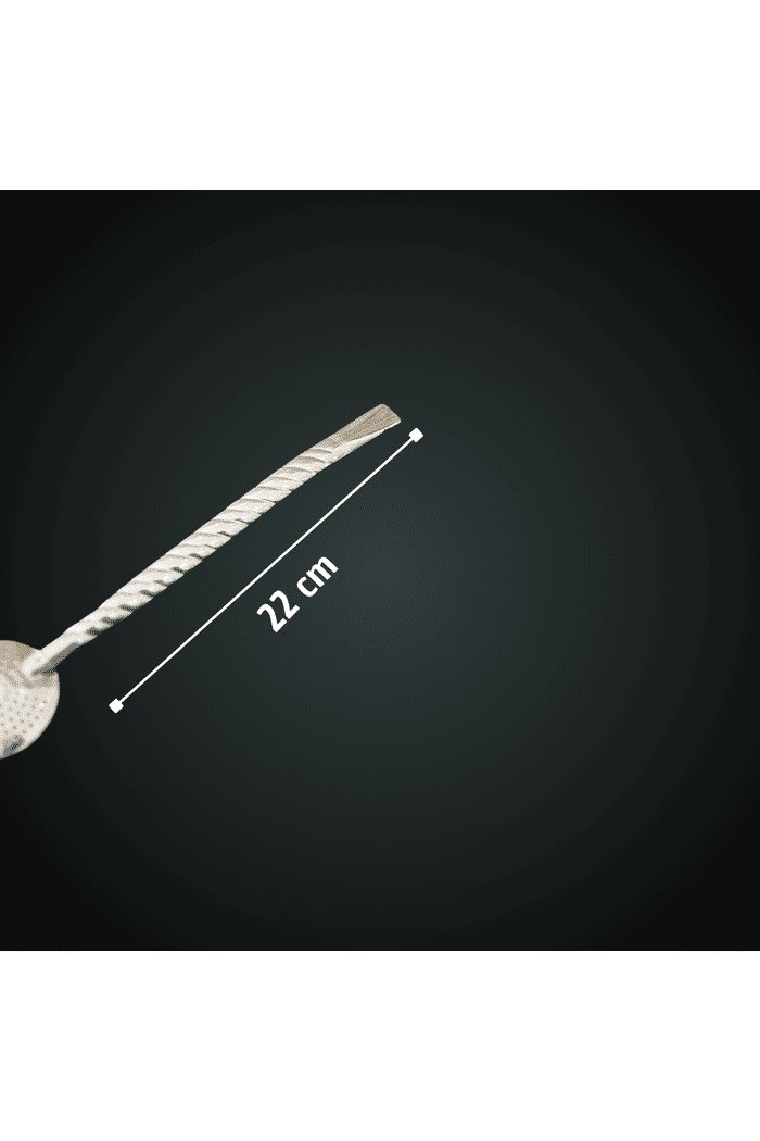 Bomba Chimarrão Torcida inox s/bocal s/rosca - 22cm