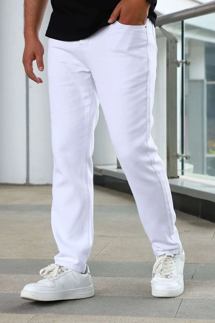 CALÇA JEANS PENTAGONO BRANCO