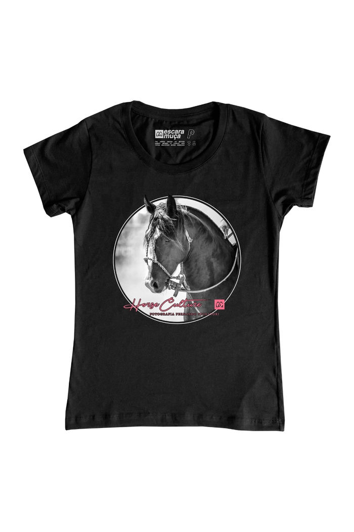 CAMISETA FEM CULTURA EQUESTRE ESTAMPA DIGITAL - SF034