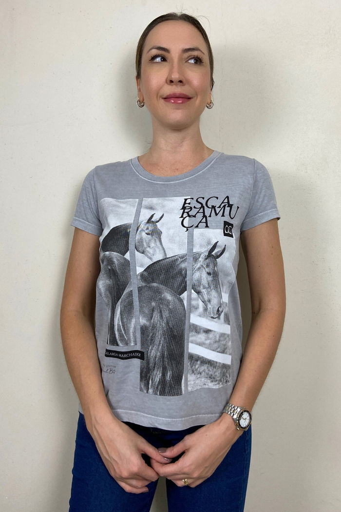 CAMISETA FEMININA MANGALARGA - 1F152