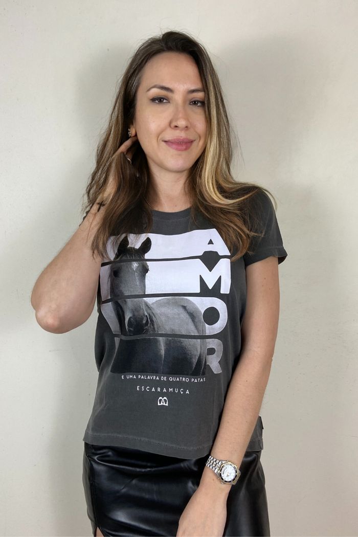 CAMISETA FEMININA AMOR - 1F193