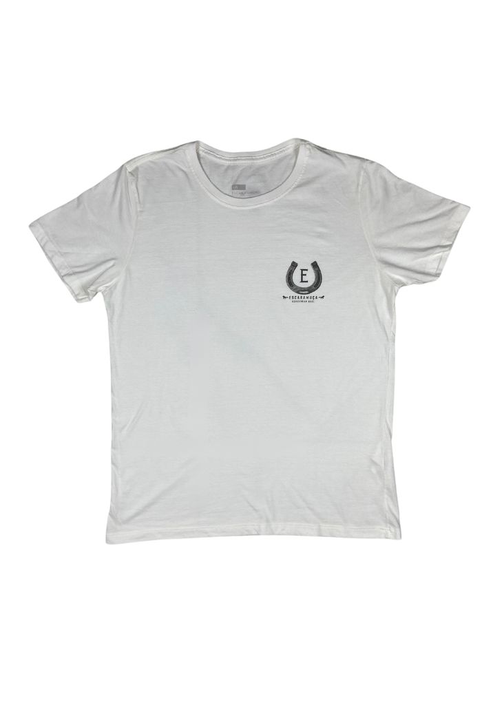 CAMISETA MASCULINA SLIM FERRADURA OFFWHITE - 1M87
