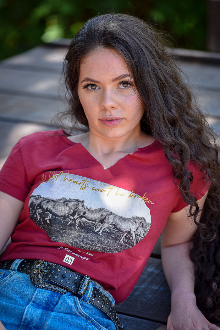 CAMISETA FEMININA WILD HEARTS - 1F135