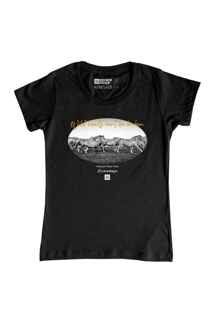 CAMISETA FEM WILD HEARTS ESTAMPA DIGITAL - SF047