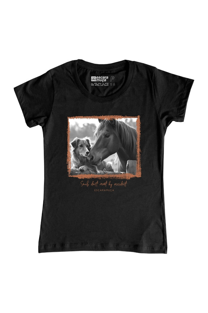 CAMISETA FEM AMIZADE ESTAMPA DIGITAL -SF026