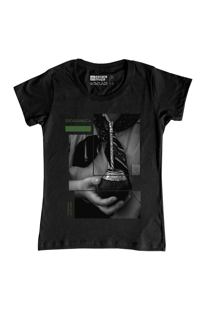 CAMISETA FEM MATE AMARGO ESTAMPA DIGITAL - SF027
