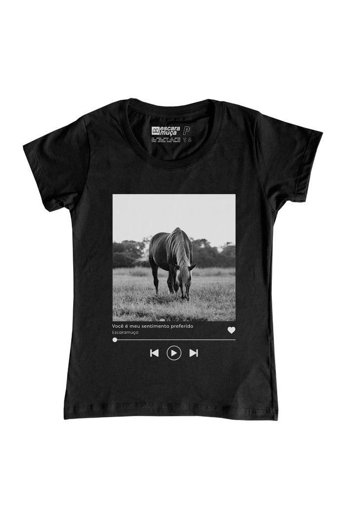CAMISETA FEM SENTIMENTO ESTAMPA DIGITAL -SF003