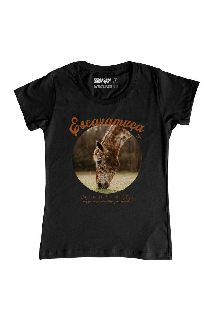 CAMISETA FEM NOBREZA ESTAMPA DIGITAL - SF016