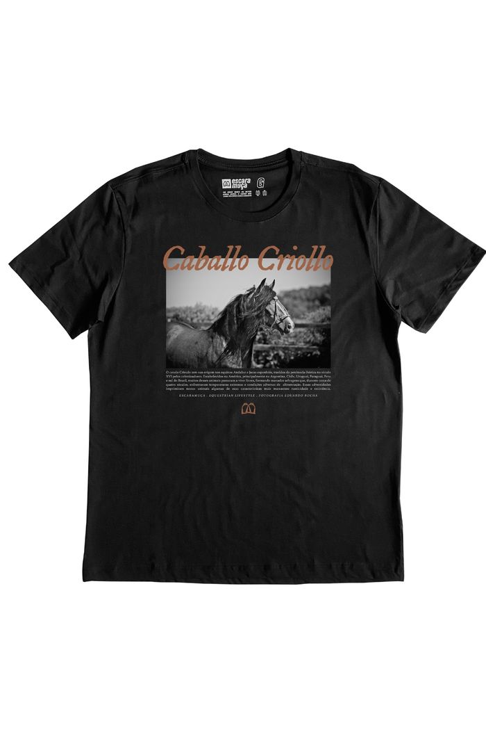 CAMISETA MASC CABALLO CRIOLLO ESTAMPA DIGITAL - SM004