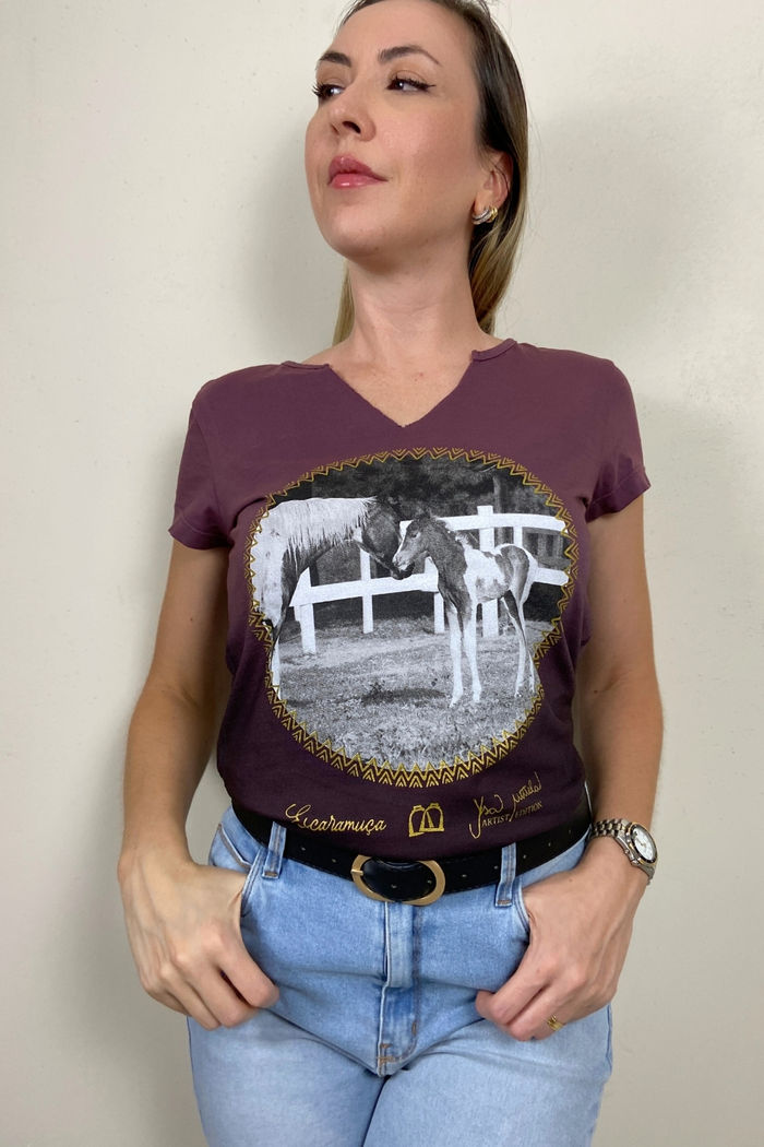 CAMISETA FEMININA ÉGUA E POTRO 1F149