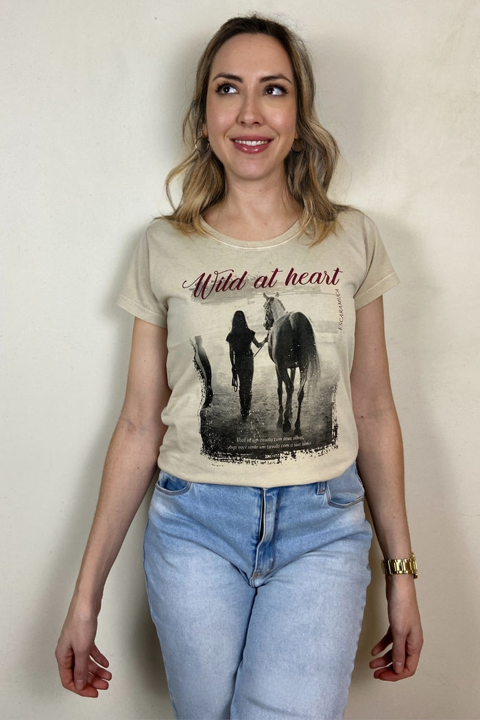 CAMISETA WILD AT  HEART - 1F181