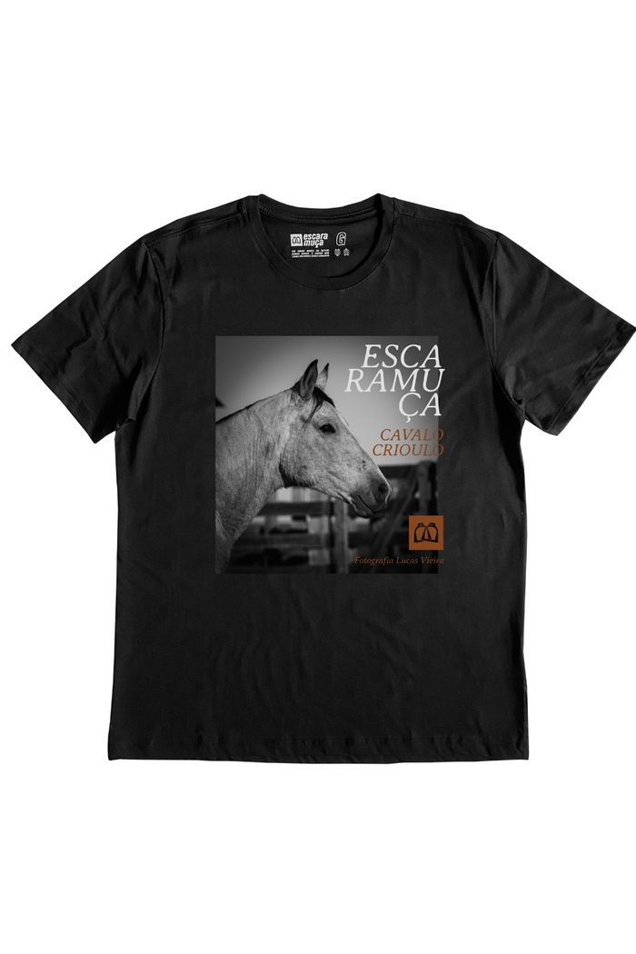 CAMISETA MASC CAVALO CRIOULO ESTAMPA DIGITAL - SM012