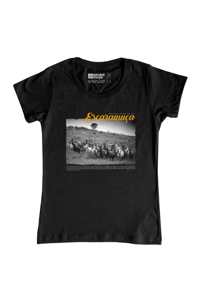 CAMISETA FEM ODE AO CAVALO ESTAMPA DIGITAL - SF005