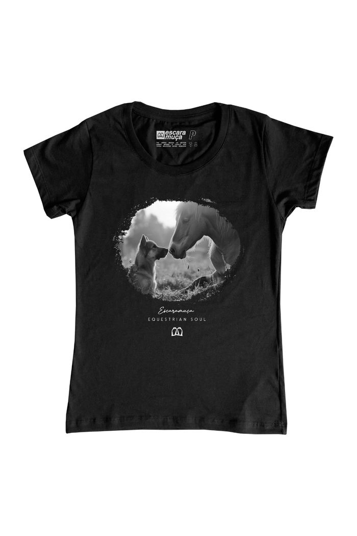 CAMISETA FEM AMIGOS ESTAMPA DIGITAL - SF041
