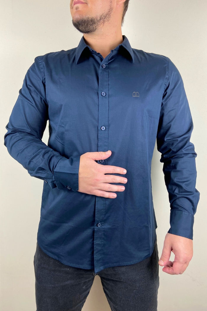 CAMISA MASCULINA TRICOLINE CORES (1M56)