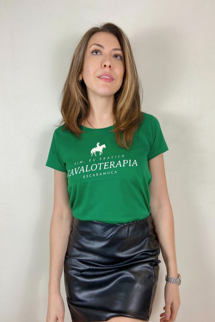 CAMISETA FEMININA CAVALOTERAPIA - 1F194