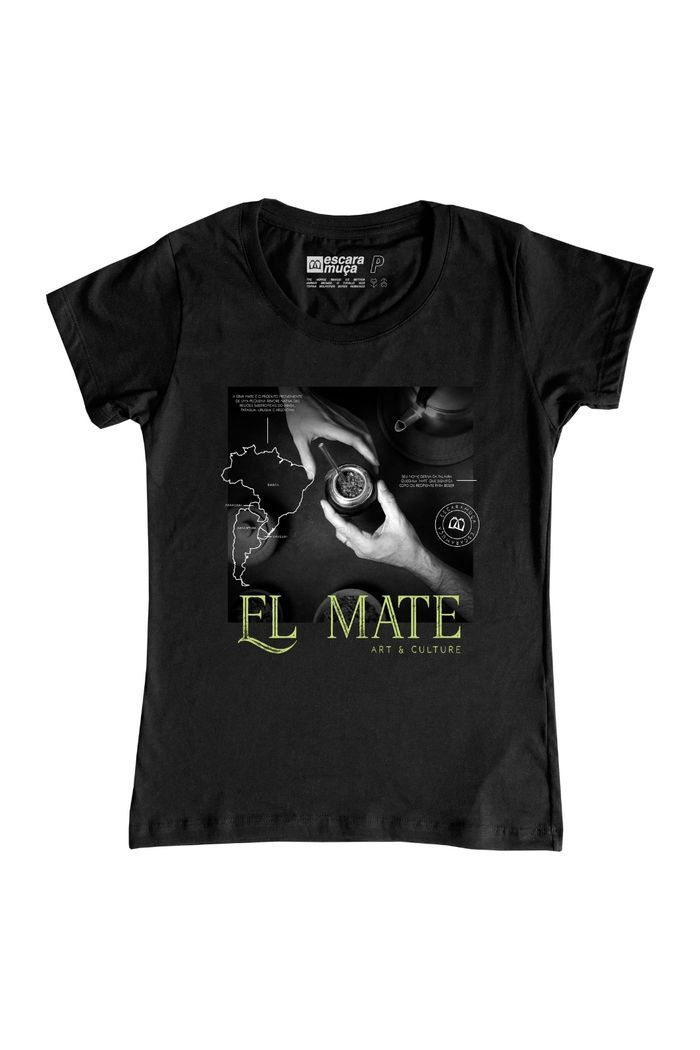 CAMISETA FEM EL MATE ESTAMPA DIGITAL - SF007