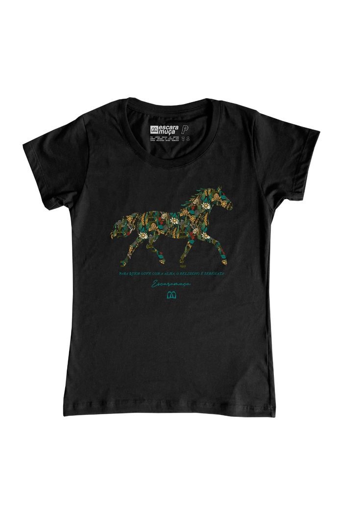 CAMISETA FEM FLORESTA ESTAMPA DIGITAL - SF042