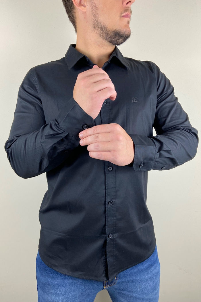 CAMISA MASCULINA TRICOLINE CORES (1M56)