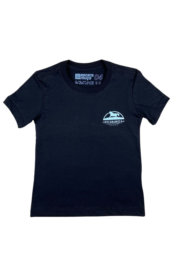 CAMISETA INFANTIL PRETO - 1I19