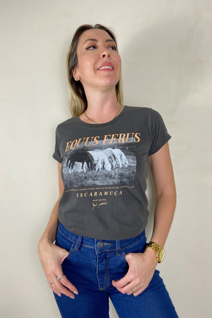 CAMISETA FEMININA EQUUS FERUS STONE- 1F160