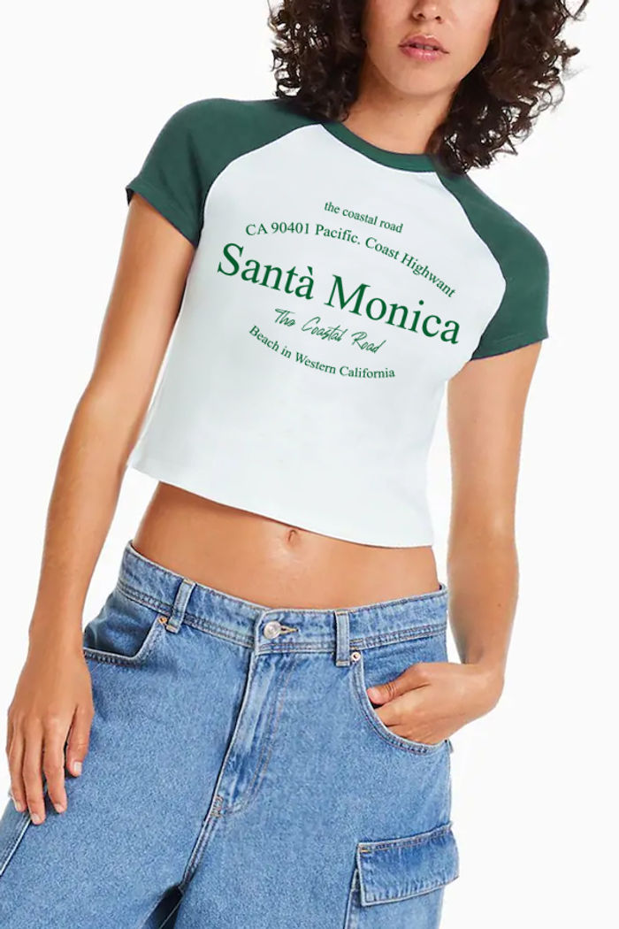 Tshirt Bicolor Santa Monica Verde