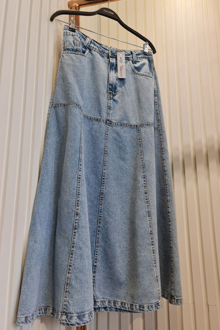 Saia Jeans Sereia Longa