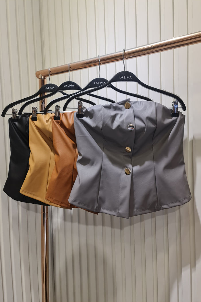 Tomara que Caia Botões Couro em Cores