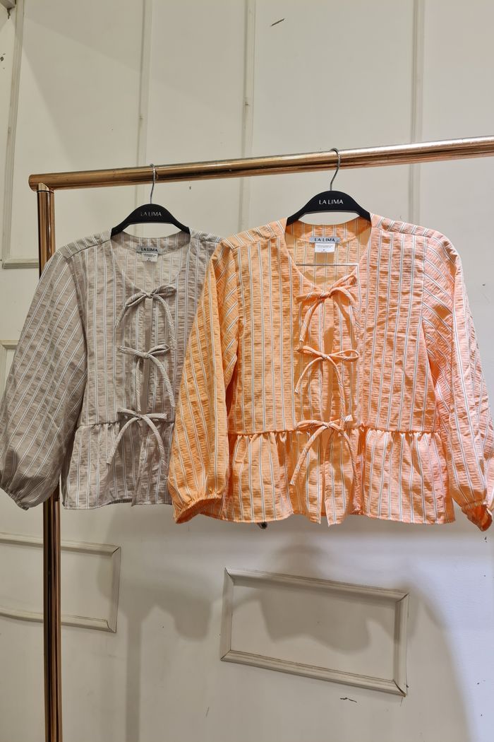 Bata Listrada de Lacinhos Poliamida 2 cores