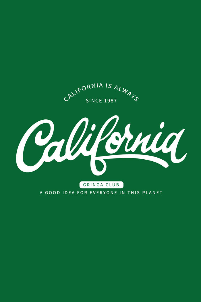 Regata Tee Carlifornia Verde