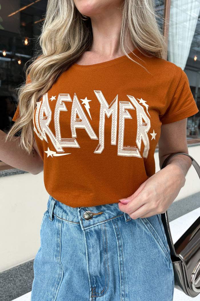 Tshirt Dreamer Caramelo