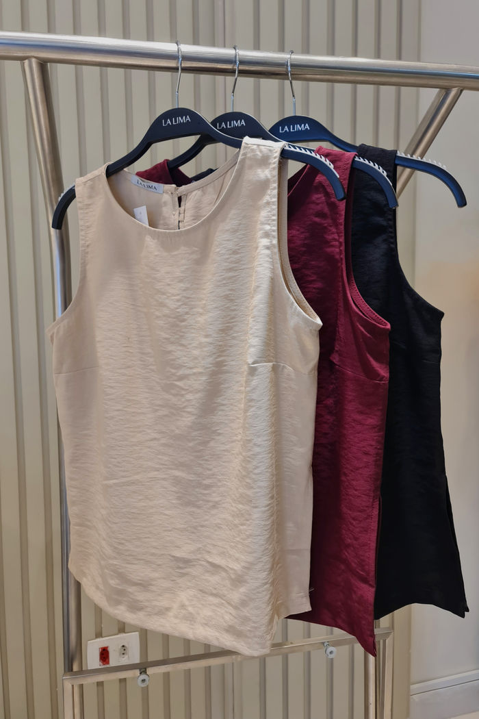 Regata Alongada Botões Dourados 3 Cores