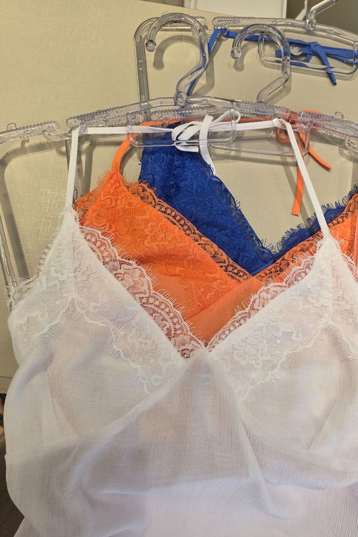 Blusa Renda Seda 3 Cores