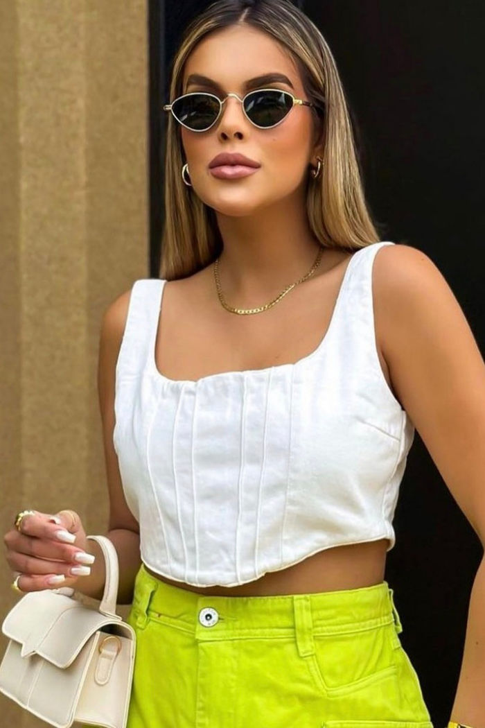 Corselet Jeans Regata Off White