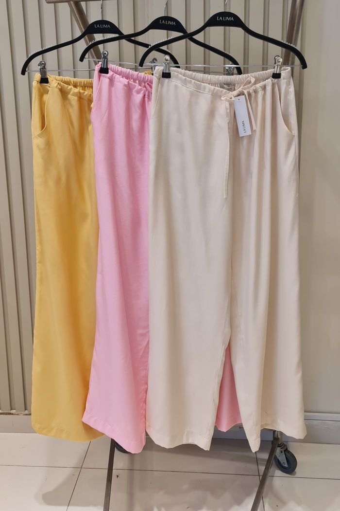 Calça Soltinha com Cinto Ajustável 3 Cores